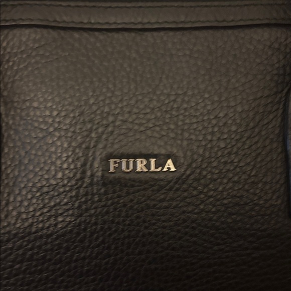Furla Black Large Leather Satchel - Picture 2 of 11
